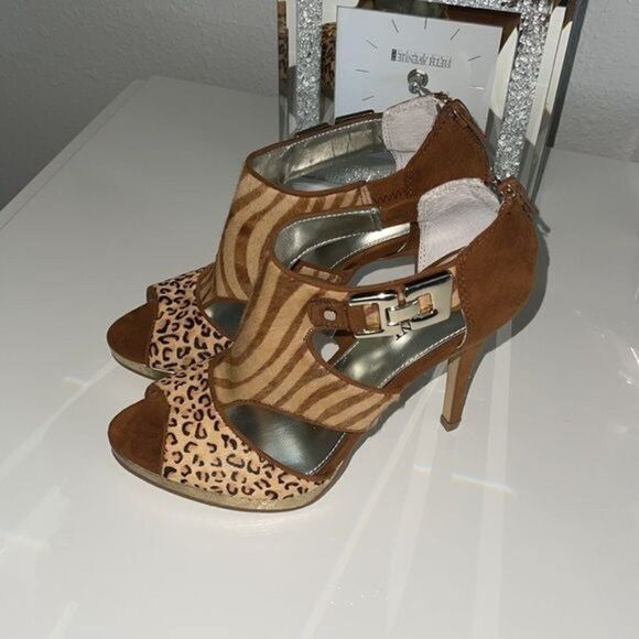 Alfani Animal Print Heels Size 5.5 - Picture 6 of 9